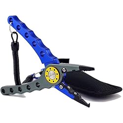 Tocas T 7 "alicates de pesca de acero inoxidable mandíbulas, las herramientas de línea de cuchillas con la correa del bolso de nylon