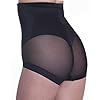 Lady-Bella-P0204-Guaina-Contenitiva-Modellante-Donna-a-Vita-Alta-Bordo-in-Silicone-Antiscivolo-Pannello-Frontale-Doppiato-per-Pancia-Piatta-Trasparenze-in-Tulle-per-Effetto-Tanga-Sexy