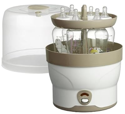 Olympia Stérilisateur de Bibérons à Vapeur Électrique Blanc, Beige