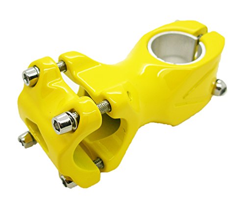 Potencia Ahead de Aluminio Color AMARILLO Angulo de 7 grados 25.4 60mm