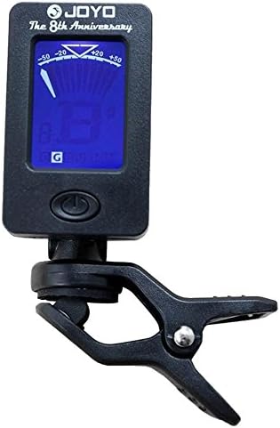 Mylin 1P Clip-on LCD Digital Chromatic Electronic Guitar Tuner Bass Violin Ukulele Black