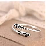 Katylen S925 Sterling Silber Ring Vintage Silber Wasserhahn Ringöffnung Ring Weiblichen Ring, Ring öffnen, einstellbare Größe