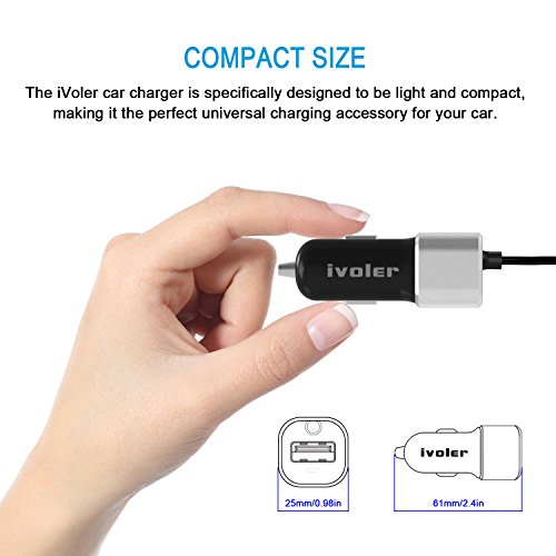 Garantie Vie iVoler Chargeur de Voiture Allume-Cigare 2 Ports USB 24W 4 8A avec C ble Lightning 1 5m Ultra Petit Chargeur Allume-Cigare USB d reviews Garantie Vie iVoler Chargeur de Voiture Allume-Cigare 2 Ports USB 24W 4 8A avec C ble Lightning 1 5m Ultra Petit Chargeur Allume-Cigare USB d