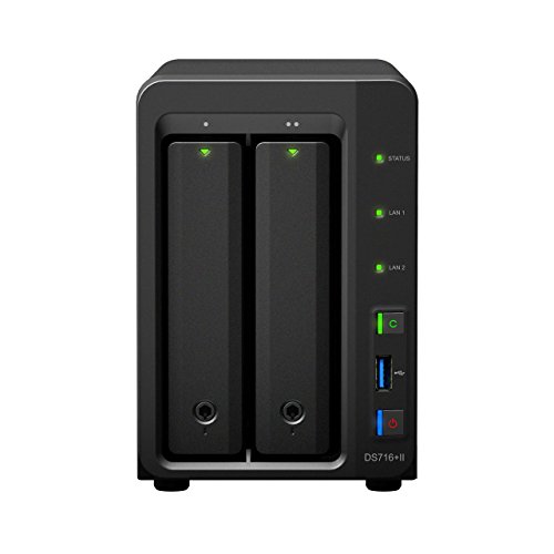 Synology DS716+II – DS716+II 2 Bay NAS 2GB RAM Btrfs File System - 2
