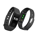 JSGJSH 2018 Intelligentes Armband PK ID107 Herzfrequenz Smart Armband Uhr Pulsmesser Schrittzähler Smart Band Wireless Fitness Tracker Armband