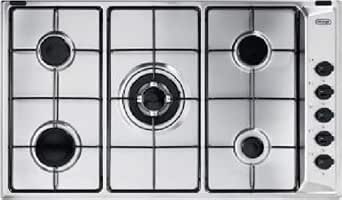 De Longhi | FLA59ASDV Piano Cottura a Gas da 90 cm 5 Fuochi, Inox :  Amazon.it: Grandi elettrodomestici