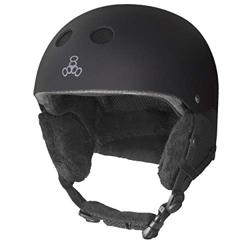 Triple 8 New York T8 Snow Halo Audio Casco, Unisex Adulto, Negro, XS/S