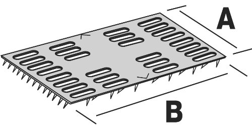 Preisvergleich Produktbild Simpson Strong-Tie Nagelplatten MP24 - Packung (100 Stück)