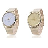 Altsommer Frauen Business Armbanduhren mit Edelstahl Mesh,Damen Watch mit Weiß Gold Zifferblattform,Damen-Uhr mit Wasserdicht,Quartz Analog Uhren,23cm Bandlänge,Gold,Weiß (Gold)