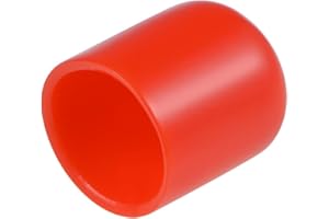 TA-VIGOR Lot de 50 embouts en caoutchouc ronds flexibles de 13 mm ID - Cache-boulons en vinyle rouge pour vis, tubes, câbles, fils, etc