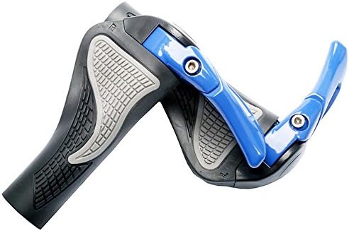 Bike Handlebar Horn Grips - Reduce Vibration Ergonomic Design Durable TPR Rubber W/ Aluminum Alloy Bicycle Handle Bar Grips | MTB BMX ATB Foldable Bike Racing Bike Trekking Bike Beach Cruiser Handlebar Grips | Fit 7/8" Handlebar