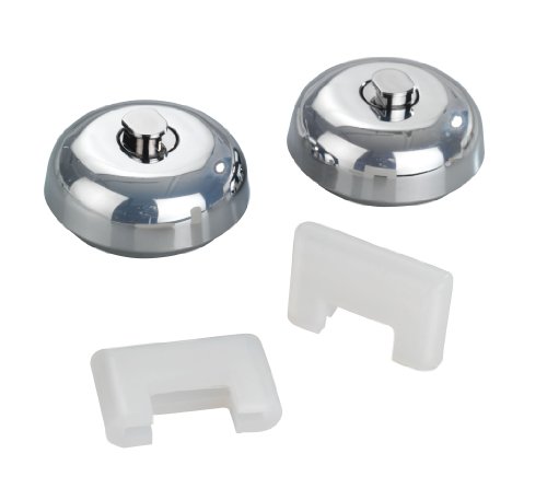 WENKO 5645100 Magic-Loc Adapter - 2er, Ersatz-Adapter-Set für Magic-Loc Chrom-Serie, verchromtes Metall, Silber glänzend