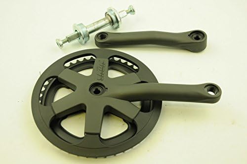 SINGLE CHAINRING 3/32" OR 1/8" 46T 170mm COTTERLESS CHAINWHEEL AXLE SET THUN
