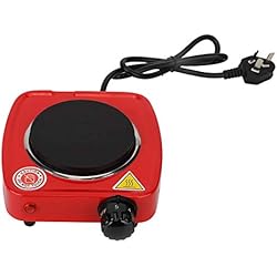 Mini poêle électrique, 500W rouge à lèvres domestique poêle électrique chauffage four réglage de la température chauffage plaque unique plaque de cuisson petites plaques chauffantes