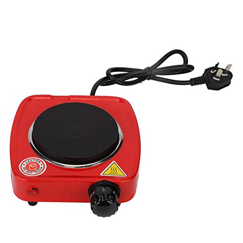 Mini poêle électrique, 500W rouge à lèvres domestique poêle électrique chauffage four réglage de la température chauffage plaque unique plaque de cuisson petites plaques chauffantes