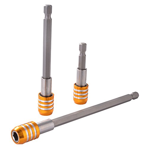 XCSOURCE® 60/100/150mm 1/4" Sechskant Schraubendreher Verlängerungs Bit Schnellwechsel Auslöser Magnetisch BI653