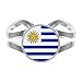Produktbild Uruguay Flagge Versilbert Verstellbarer Ring in Geschenkbox