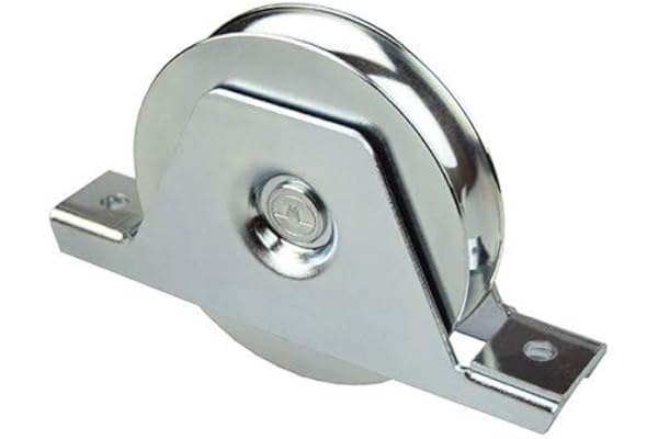 DOJA Industrial | Galet de Portail Support Interieur | Rail Gorge U | 80 x 20 | 2 Unité | Roue Support pour Portail Coulissant | Application: Rail Coulissant, Porte Coulissante Interieur, Garage...