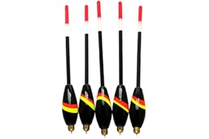 AMURLEOPARD Amur Leopard 5 pcs Flotteurs Peche Bouchons Bobbers Fishing Bobber Cork Float Glow balsa Wood 4+2G 17.5cm