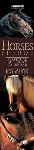 Horses/Pferde 2009: Slim Line Birthday Edition (Geburtstagskalender)