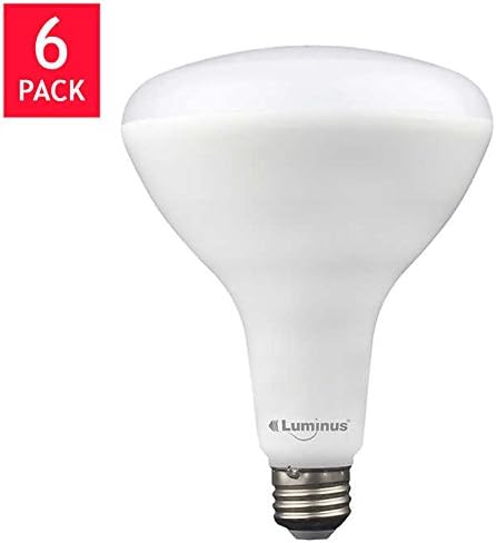 Luminus LED BR40 Dimmable Light Bulb 5000 K Daylight, 6-pack