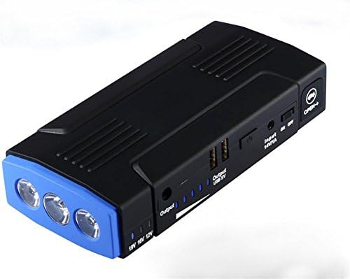 Battery Booster BMDHA Car Jump Starter 30000mAh Large Capacity Emergency Power Supply The Output Voltage 12V Multifunction LED Lighting, blue