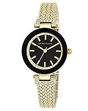 Anne Klein Damenuhr Analog Quarz mit Edelstahlarmband AK/N1906BKGB in der Farbkombination schwarz/Gold