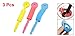 3 Pcs Pink Yellow Blue Foam Sponge Wave Perm Hair Roller for Lady