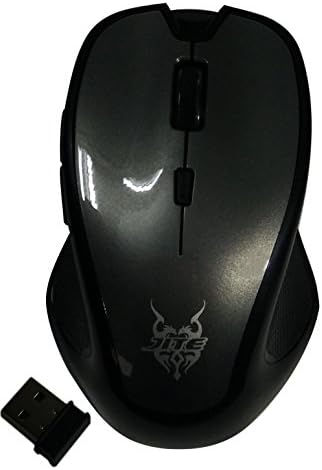 2.4Ghz Wireless Mobile Optical Mouse with 6 Buttons, 3 DPI Levels with USB Wireless Receiver