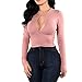 Produktbild Frauen Herbst Hollow Sexy O-Ansatz Schmale Passform Langarm Bandage Shirt Elastizität Tops Bluse Party Mode Langarm Grundlegende Stil Oft Tragen Shirt Elastizität Tops Bluse Outfits