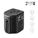 Produktbild Universal Reiseadapter Reisestecker Adapter, PAVLIT Steckdose Adapter für US/UK/EU/AU 150 Ländern Steckdose Adapter mit Schmelzsicherung und Überspannungsschutz