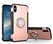 Produktbild Lozeguyc Schutzhülle für iPhone X/XS, magnetisch, 2-in-1, stoßfest, um 360 Grad drehbar, mit Gummihülle für iPhone X/XS, 5,8 Zoll iPhone X/XS 5.8 Inch[2018] rose gold