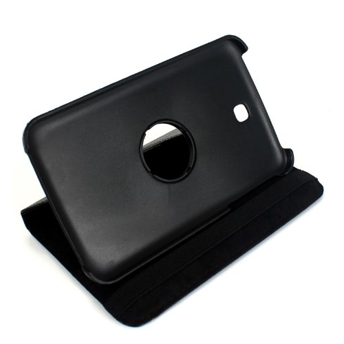 2-TECH 360 Grad Smart Cover passend für Samsung Galaxy Tab 3 7.0 P3200 drehbar Top Leder Schutz Hülle Tasche Schale Ledertasche Schutzhülle Etui