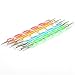 Topteck 5Pcs Nail Dotting Marbling Pen Set for Nail Art
