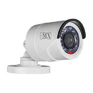 MAXCART MX Dummy White Bullet Wireless Security Camera with Red Light Realistic Looking CCTV Surveillance