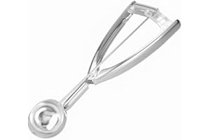 Eisportionierer Edelstahl,DMOPRDNB Eislöffel Portionierer mit Auslöser, für Eiscreme, Plätzchen, Kuchen Teig, Melone, Kartoffelpüree