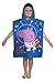 Produktbild Peppa Pig George Planeten Kapuzen Poncho – Schwimmen, Strand, Badetuch, Baumwolle, Blau, 115 x 50 x 2,9 cm