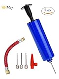 Ideal para inflar balones de baloncesto, fútbol, voleibol, rugby, para inflar globos y otros objetos inflables (hinchables).