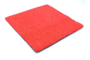 Tuda Grass Direct Playground Artificial Grass 8mm Pile Height - Red - Sample 8"x8"
