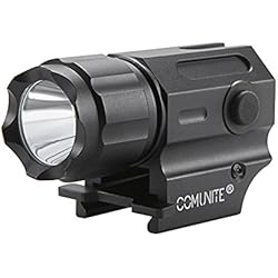Comunite G03 Rail Mount Arme Tactique Lumière 600 Lumens LED. Rail 20mm Idéal Pour Picatinny et Glock-type Rails Pour une Installation Facile et Retrait