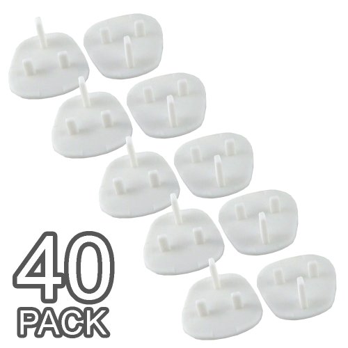 Baby Proofing Child's Home Safety Socket Covers - Socket Protectors / Guards (40 Packs)