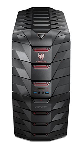 Acer Predator (G6-710) Desktop-PC (Intel Core i5-6600K, 8GB DDR4-RAM, 128GB SSD + 2TB HDD, Nvidia Geforce GTX 970, DVD, Win 10 Home, inkl. Predator Tastatur und Maus) schwarz - 2