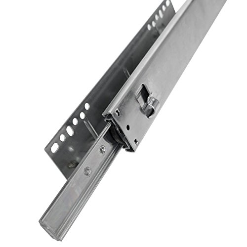 Homelux Teleskopschublade Küchenschublade Schlafzimmerschublade Verchromt für Schrankbreite 40 cm - 5