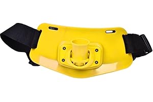 AGATIGE 26.9 x 13.4 x 7.5cm / 10.6 x 5.3 x 2.9inch Fishing Rod Holder, Fishing Rod Adjustable Waist Fighting Belt Fishing Belly Top Fishing Fighting Waist Adjustable Fishing Rod Holder Belt