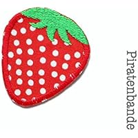 Erdbeere Patch zum aufbügeln Applikation gestickt für Mädchen