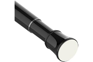 VENWEMONG Vorhangstange ohne Bohren Verstellbare Teleskopstange Gardinenstange belastbare Klemmstange zum Ausziehen durch Drehen Verstellbar, für ihre Gardinen, Trennwand und Balkon 1Stück 75-145 cm