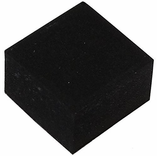 Preisvergleich Produktbild Aerzetix: 10x Quadrat Gummifüße H: 4mm 6x6mm Möbel. Selbstklebende. schwarz