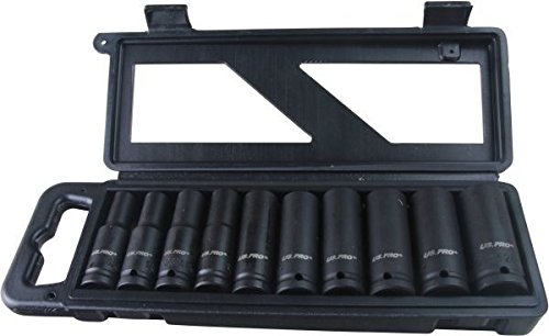 Schlagschrauber-Nüsse 1/2" 10-24 mm Sechskant 10-tlg. Steckschlüssel-Satz