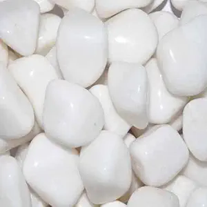 Articonic Glossy Stone Pebbles (White Color 1 Kg)