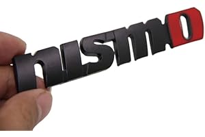 BADGESWELT B240 nismo nero Power emblema Badge auto adesivo in metallo lato auto auto decalcomania